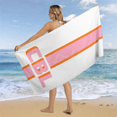 Lofaris Simple Stripe Summer Custom Name Beach Towel For Boy